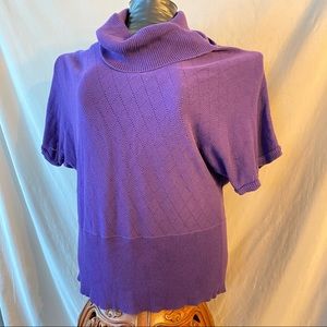 Bundle3&Save- Just My Size 3X Purple short Sleeve Sweater